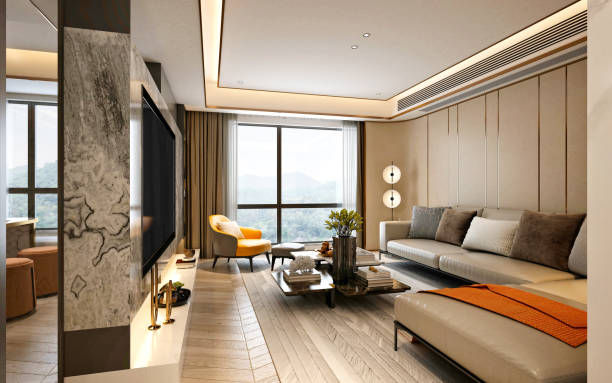 istock 3d render of modern living room 1399958028