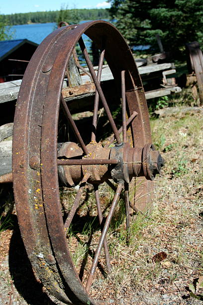 istock old cart wheel 139995936