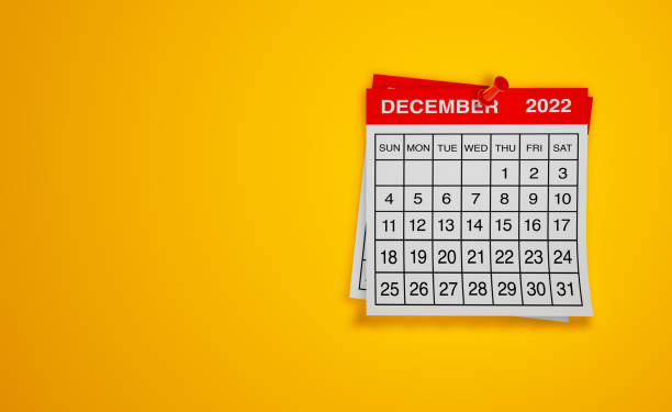 istock December 2022 calendar on yellow background 1399959814