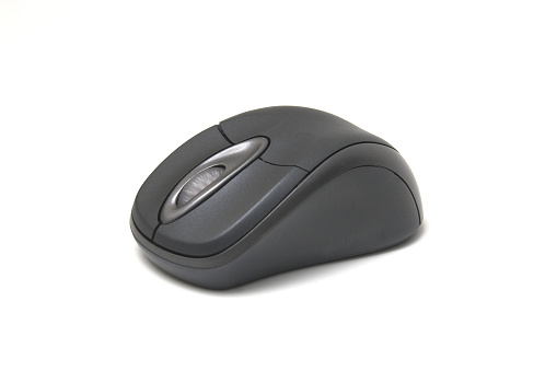 isolated wireless mouse against white