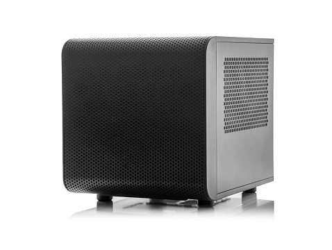 Black Computer System Technology Black Computer System Unit Isolated On White Stock Photo - Download ...