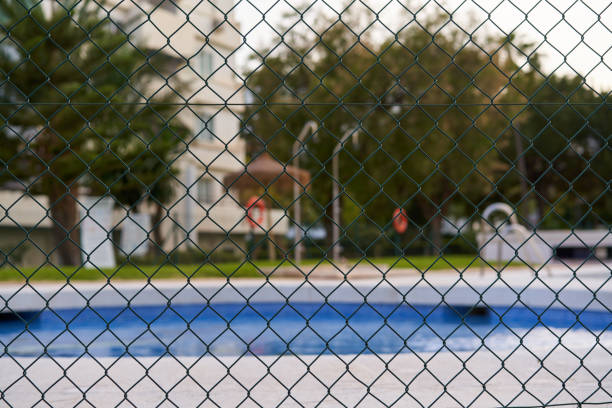 istock child safety pool fence 1399968134