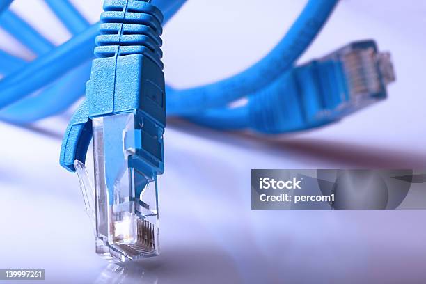 Computer Network Cable Stock Photo - Download Image Now - Balance, Blue, Cable