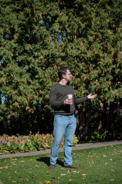 istock Confused Man with a coffee, 1399980880