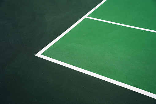 Close up of a tennis court