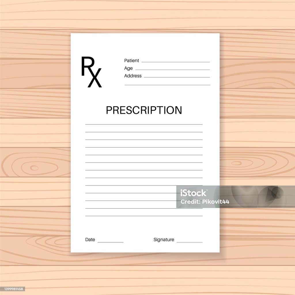 Chem Rx Form Rx Form Template Stock Illustration - Download Image Now - Advice ...