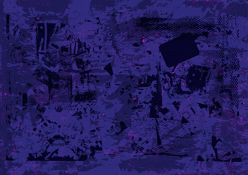 purple grunge paint mark and textured patterns background illustration
