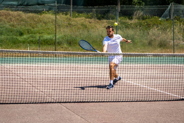 istock Tennis player performing a drop shot 1399989480