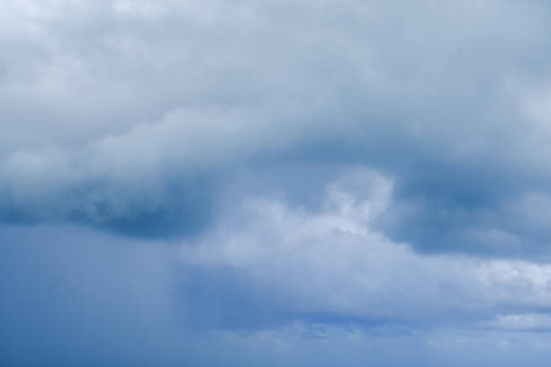 skyscape background of rainy strom cloud over sky