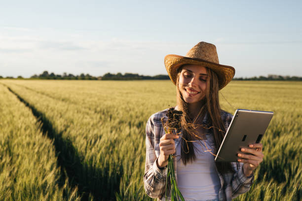 istock woman farmer outdoor 1400011607