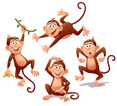 istock Cheerful Monkeys 1400016676