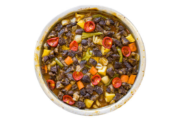 Turkish beef kebab isolated