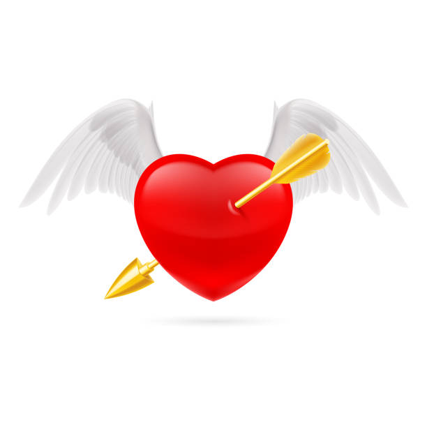 herz-symbol - cupid love red affectionate stock-grafiken, -clipart, -cartoons und -symbole