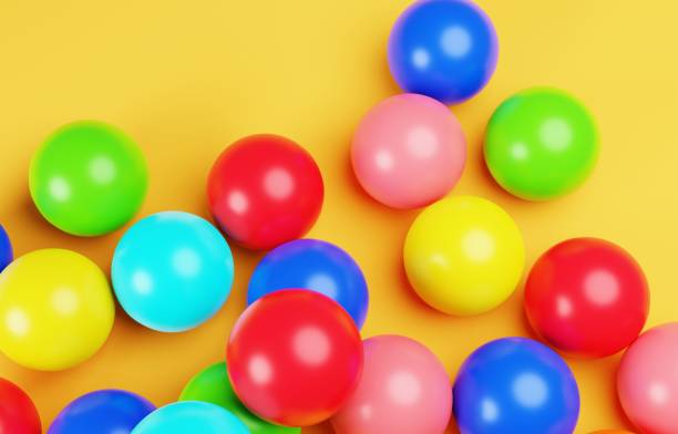 istock 3D image of a simple and cute color ball 1400025896