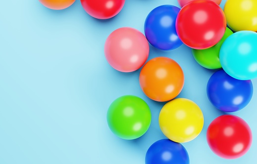 Multi color balls as a background.