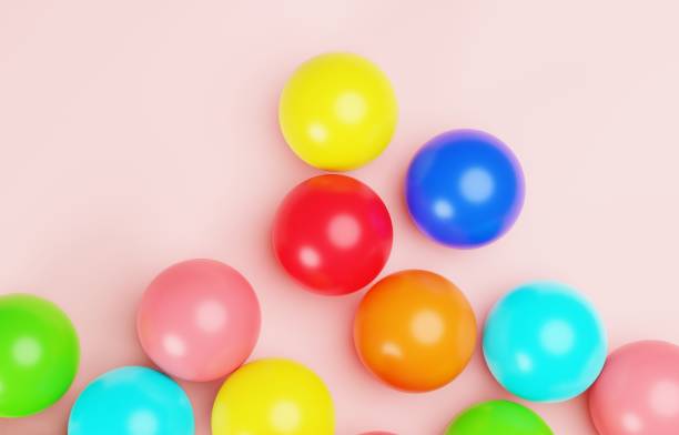 istock 3D image of a simple and cute color ball 1400025920