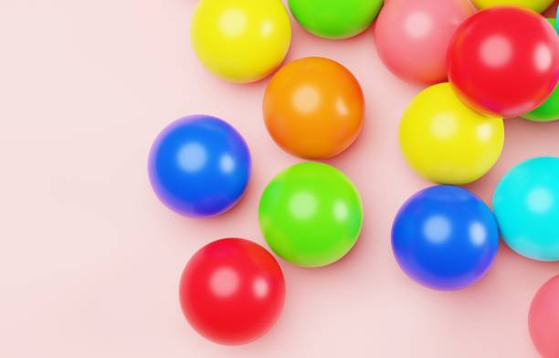 istock 3D image of a simple and cute color ball 1400025929