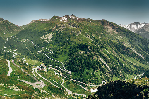 furka pass in Switzerland