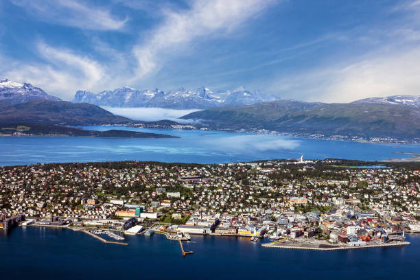 istock Panorama of Norwegian town Tromso, Norway 1400034079