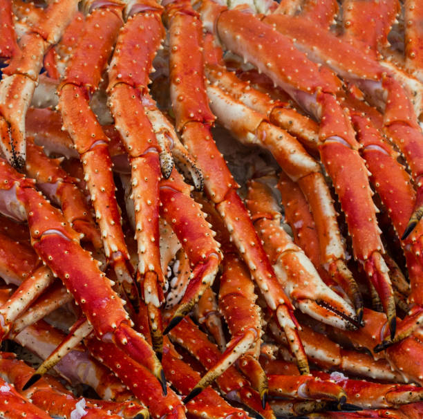 istock King crabs meat. Sea food 1400034290