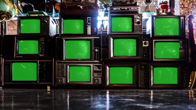 Tvs vintage green screen