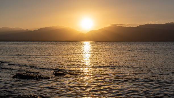 istock Sunrise view of Jordan from Eilat Israel 1400042205