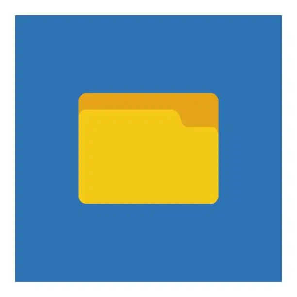 Vector illustration of Folder icons