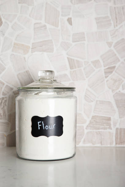 istock Glass canister of flour 1400043564