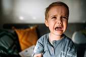 Crying toddler boy