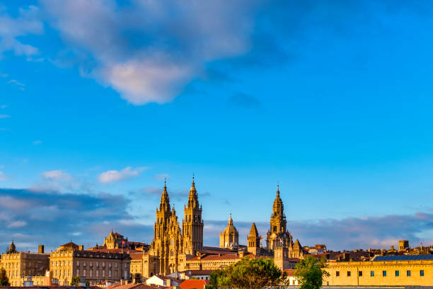 View of the Santiago de Compostela Cathedral, Santiago de Compostela, Galicia, Spain