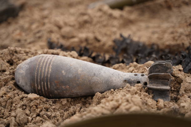sea mines in island of Naissaar (in Finnish Gulf) left by Russian army