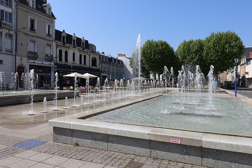 Marx Dormoy avenue, city of Montlucon, department of Allier, France