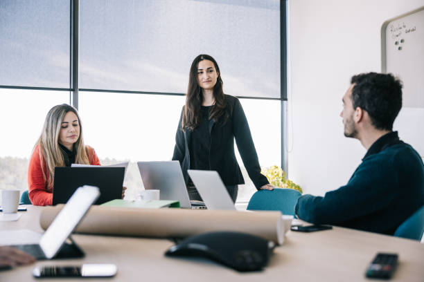 istock Group of start up workers having a meeting 1400051455