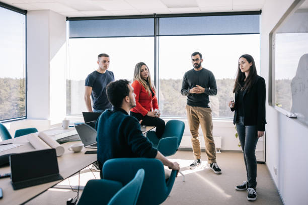 istock Office colleagues brainstorming new ideas 1400051595