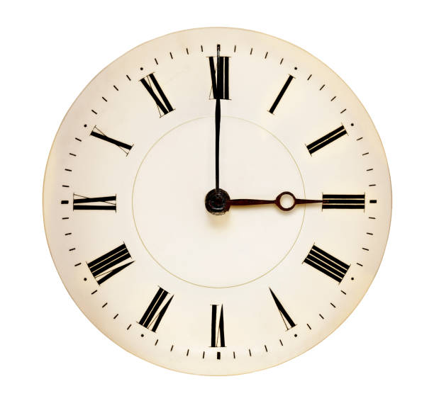 às três horas. cara de relógio - number 1 oclock single object clock - fotografias e filmes do acervo
