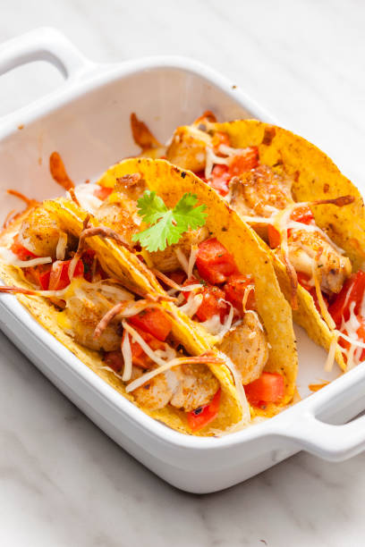 istock tacos filled with grilled chicken meat and tomatoes 1400051887