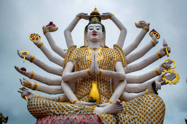Temple view in Koh Samui in Thailand, South East Asia