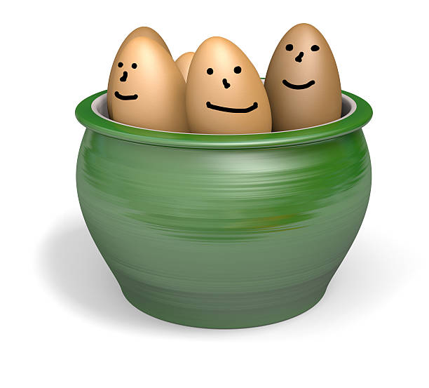 istock Bowl of smiling eggs 140005338