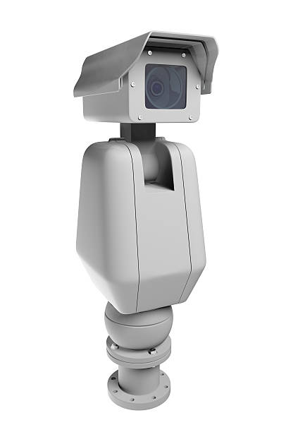 High Speed Pan Tilt Security Camera stock photo