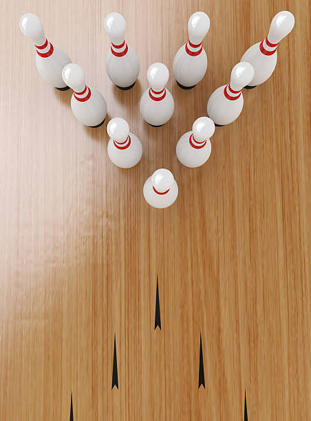 Bowling Pins stock photo