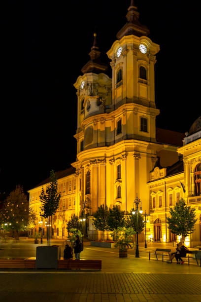 istock Night time Eger in Hungary 1400056768