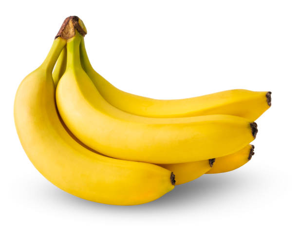 bananes isolé - en botte ou en grappe photos et images de collection