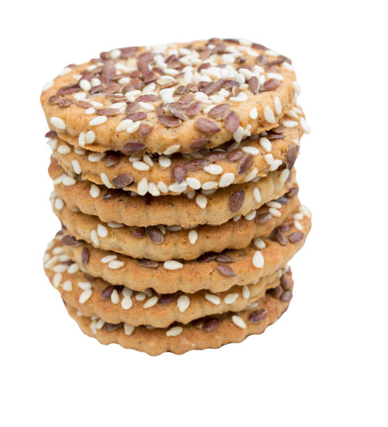 istock round cookies with sesame seeds and flax 1400057721