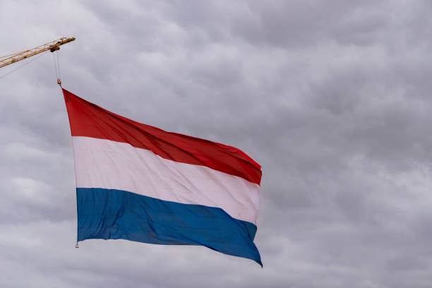istock Dutch flag hoisted on a national holiday 1400060941
