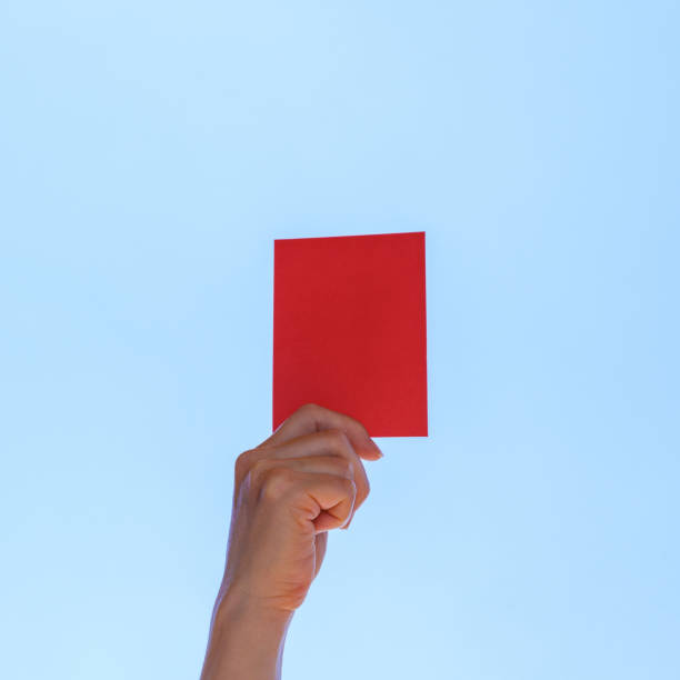 istock A red card in soccer means a player is not allowed 1400067675