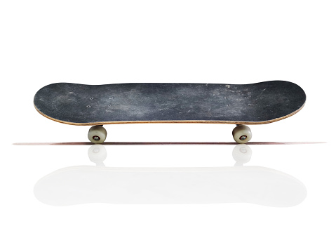 skateboard on a white background