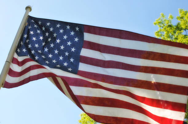 Flag Flying stock photo