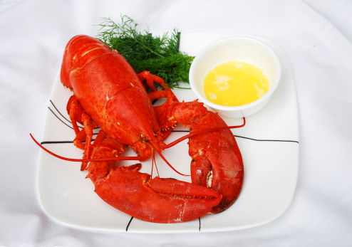 Lobster Dinner with butter