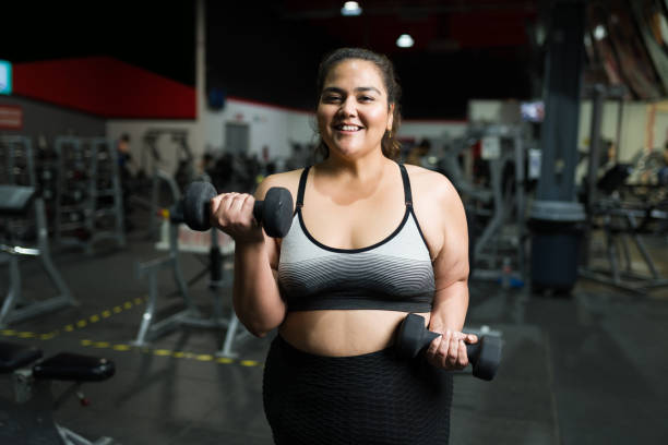 istock Plus size woman on a healthy lifestyle 1400081496