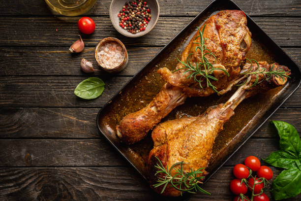 istock baked fried turkey thighs 1400082575